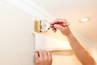 Pose de papier peint à Rochejean — revêtements muraux et toiles de verre